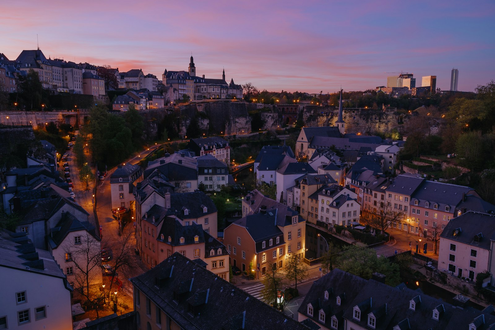 Luxembourg Work Permit 2026 – Luxembourg City old town view