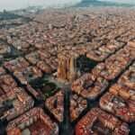 Spain Digital Nomad Visa 2026 Barcelona skyline view from rooftop