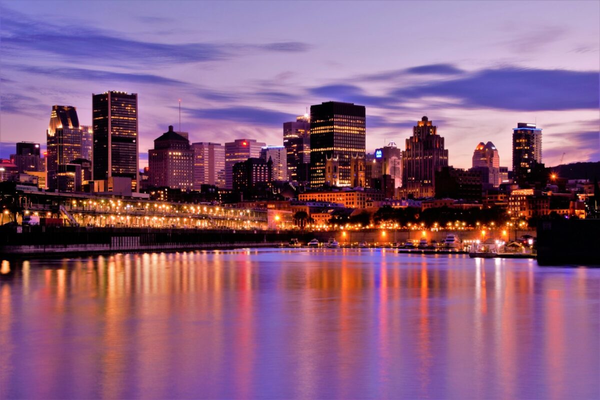 Quebec open work permit spouses — Montreal city skyline