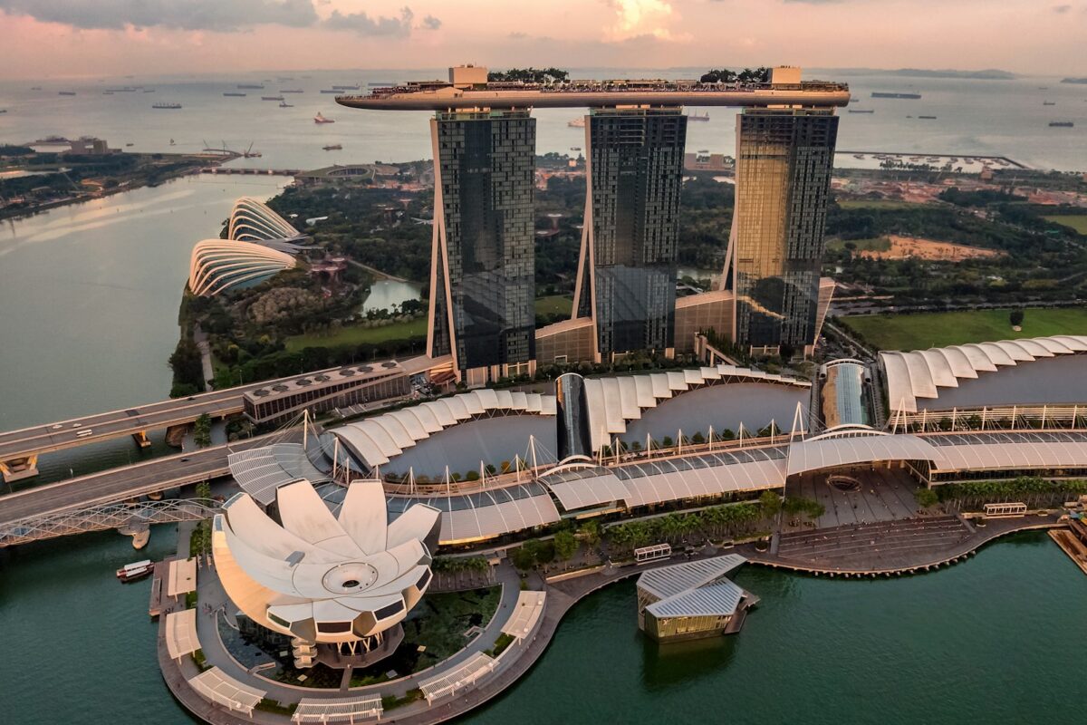 Singapore Employment Pass salary Marina Bay skyline